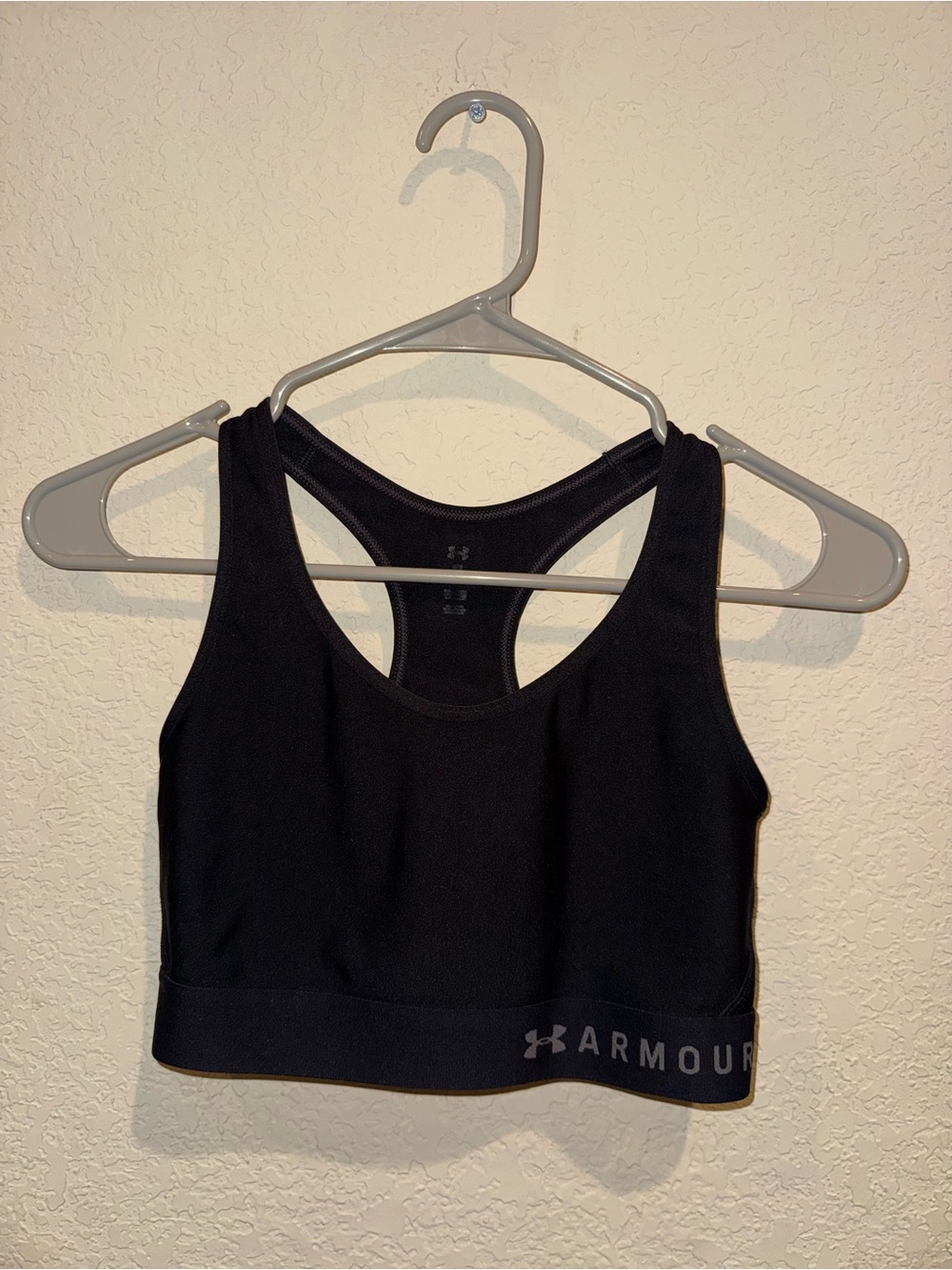 Never Used Under Armour Black Racerback Sports Bra